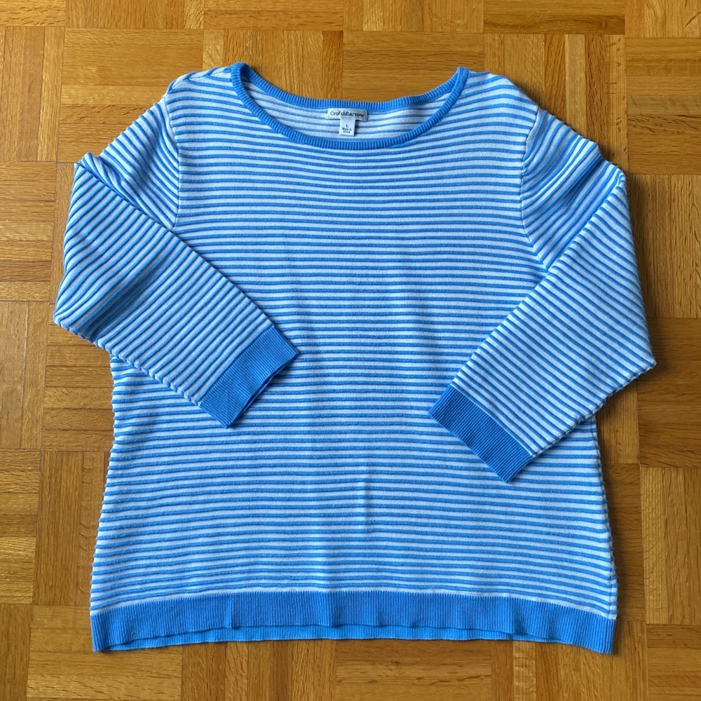 Croft&Barrow stripped scoop neck sweater
